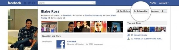 facebook subscribe facebook subscribe feature