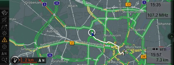 bmw connecteddrive satellite navigation real-time traffic information rtti