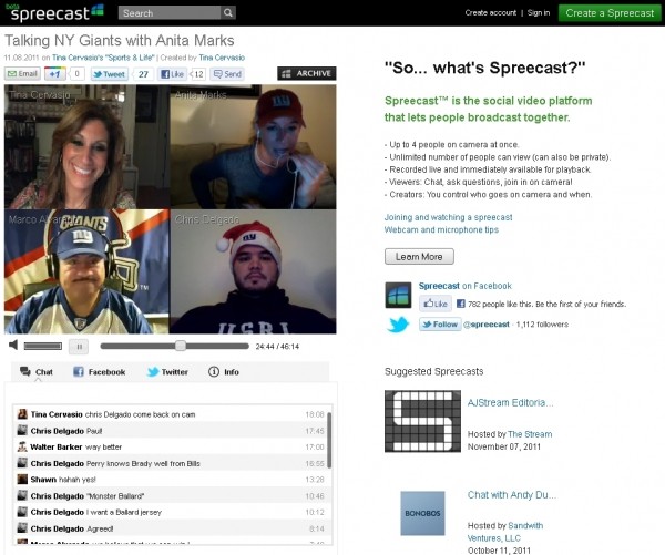 spreecast social video platform broadcast stubhub