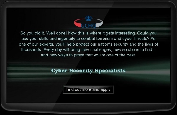 online gchq can you crack it british spies