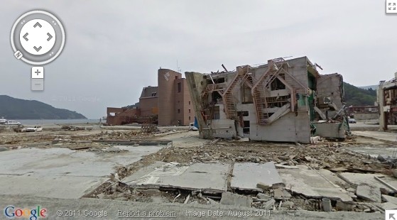 google japan street view earthquake tsunami damage