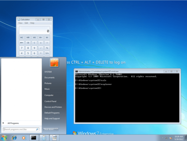 Exploit Allows Command Prompt To Launch At Windows 7 Login Screen Techspot - how to hack roblox with command prompt