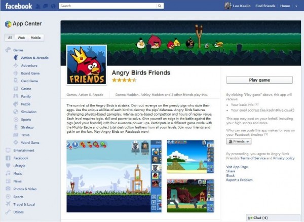 facebook app center android ios 
