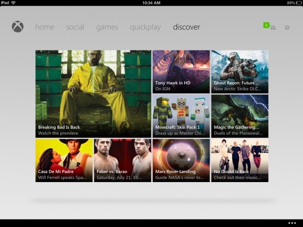 updated xbox live app lets control xbox ipad apple xbox live xbox 360