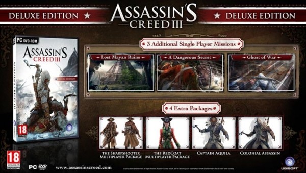 Assassin's Creed 3 special editions announced