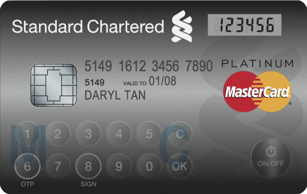 mastercard credit card keypad