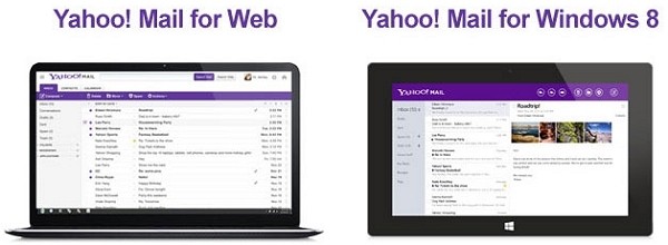 yahoo ios android windows windows 8 email client