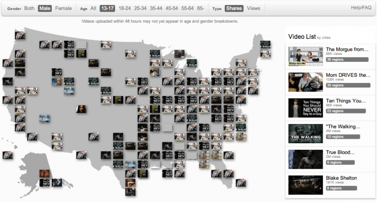 youtube trends map videos