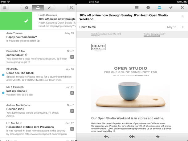 mailbox ipad app