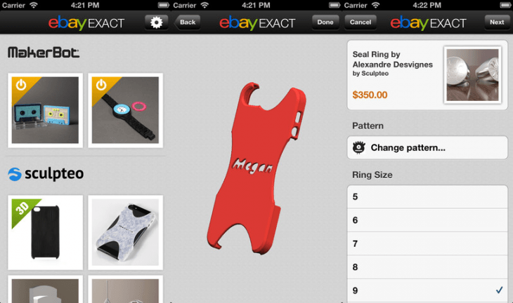 ebay exact ios 3d-printed exact ios app 3d printed ebay store