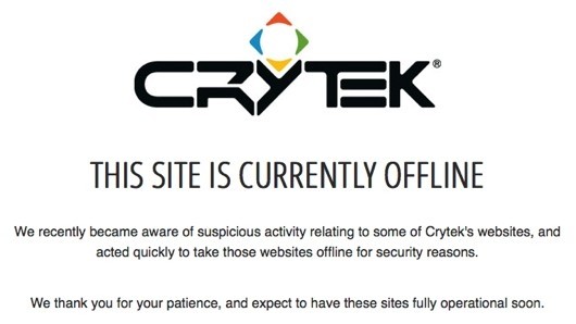 Crytek security breach results in 'possible' loss of user data