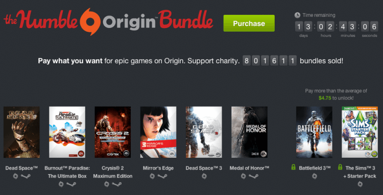 Humble Origin Bundle offers top EA titles: Dead Space 3, Battlefield 3, more