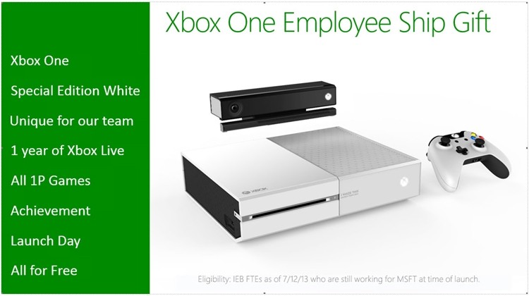 xbox microsoft xbox one white xbox one employee incentive
