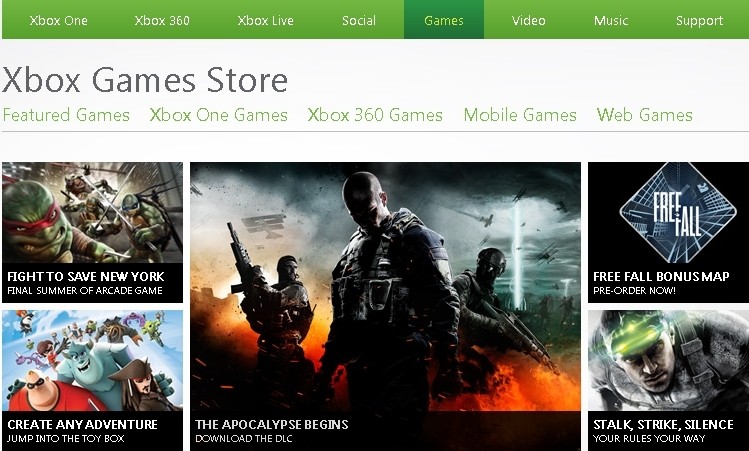 Xbox Live Marketplace retitled as Xbox Games Store