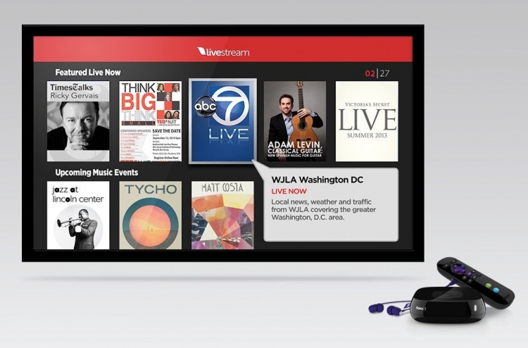 Livestream brings live event coverage and local news broadcasts to Roku