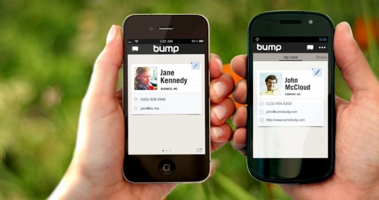 bump mobile contact sharing app acquired google stay alive bump