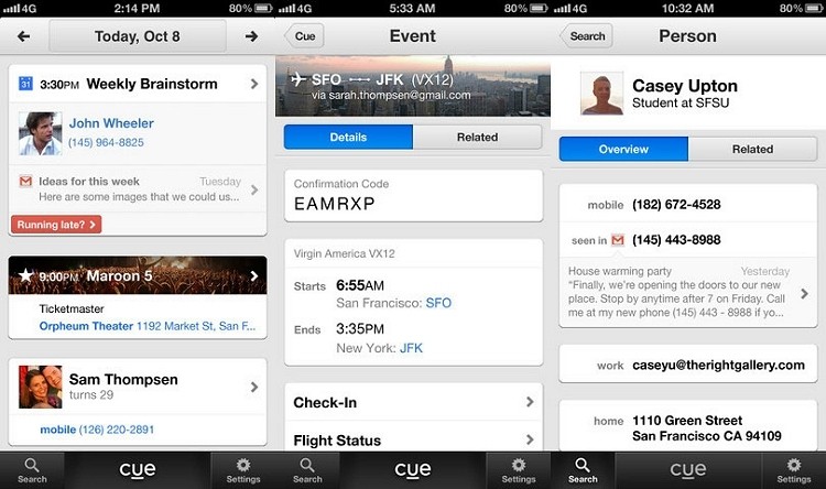 apple buys cue compete google apple google now cue personal assistant app
