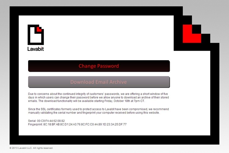 lavabit passwords emails