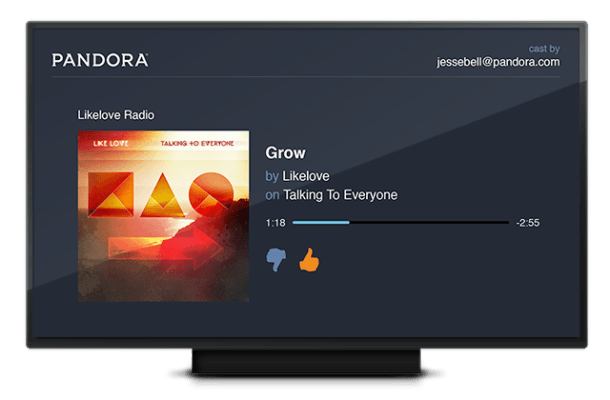 Pandora update for iOS and Android adds Chromecast support