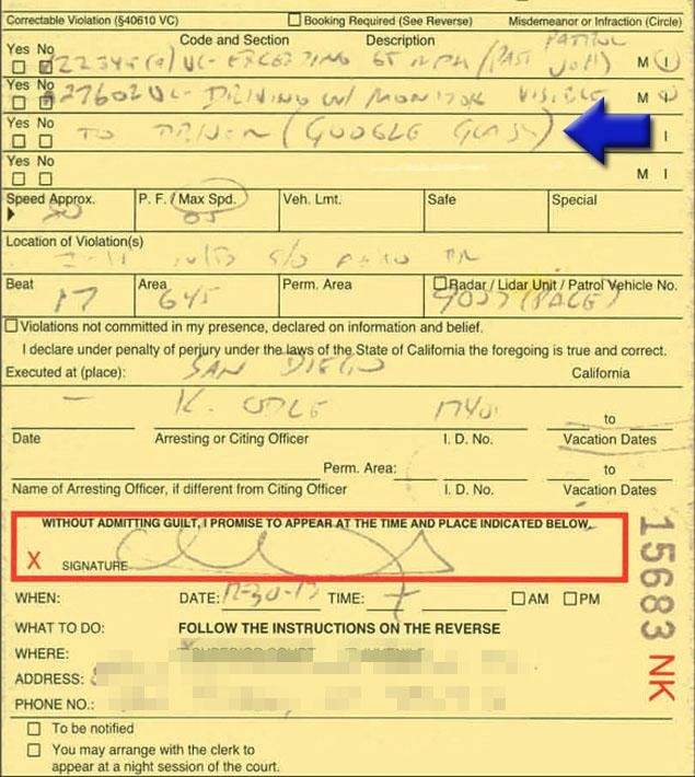 California driver pulled over for speeding, issued a ticket for wearing