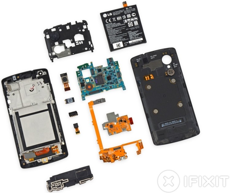 nexus ifixit teardown nexus 5 repairability score