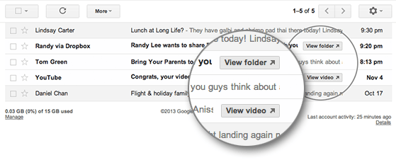 gmail youtube dropbox opentable support seamless