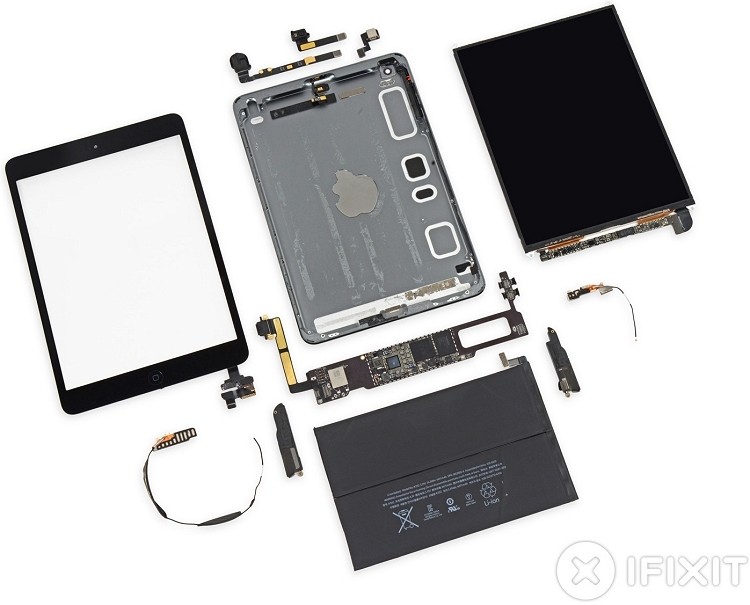 retina ipad iphone-class a7 retina display ipad mini teardown ifixit iphone 5s a7