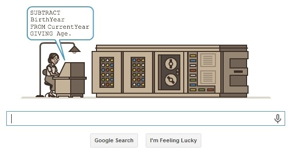 Google honors programming pioneer Grace Hopper with Doodle