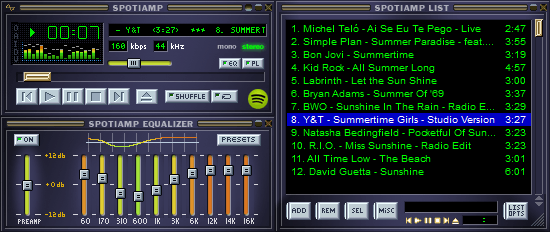 relive winamp spotify winamp music app spotiamp