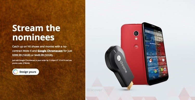 Motorola is bundling Chromecast with off-contract Moto X purchases