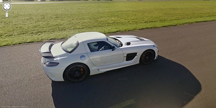 Google Street View gets a personal escort around the Top Gear test track from the Stig