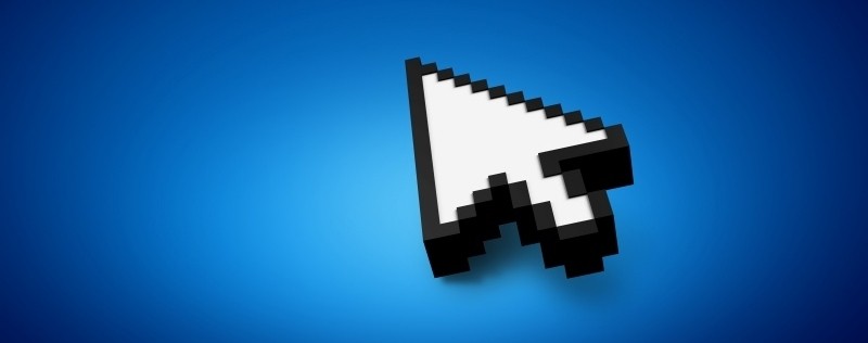 Why is the mouse pointer slanted instead of pointing straight up?