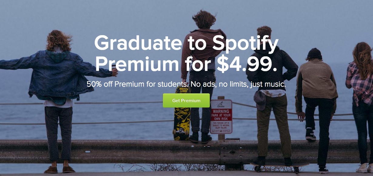 Spotify Premium is now half-off for eligible US college students