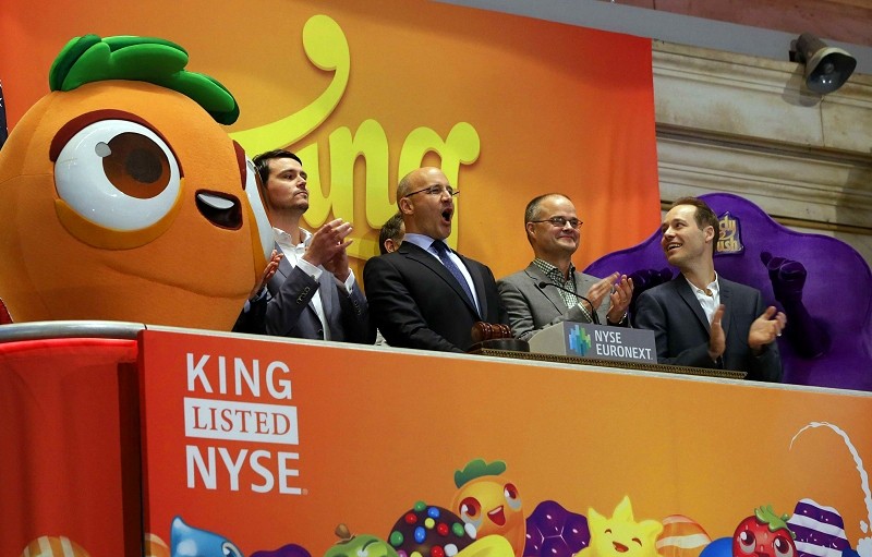 'Candy Crush' maker King sees share value tumble 15 percent in market debut