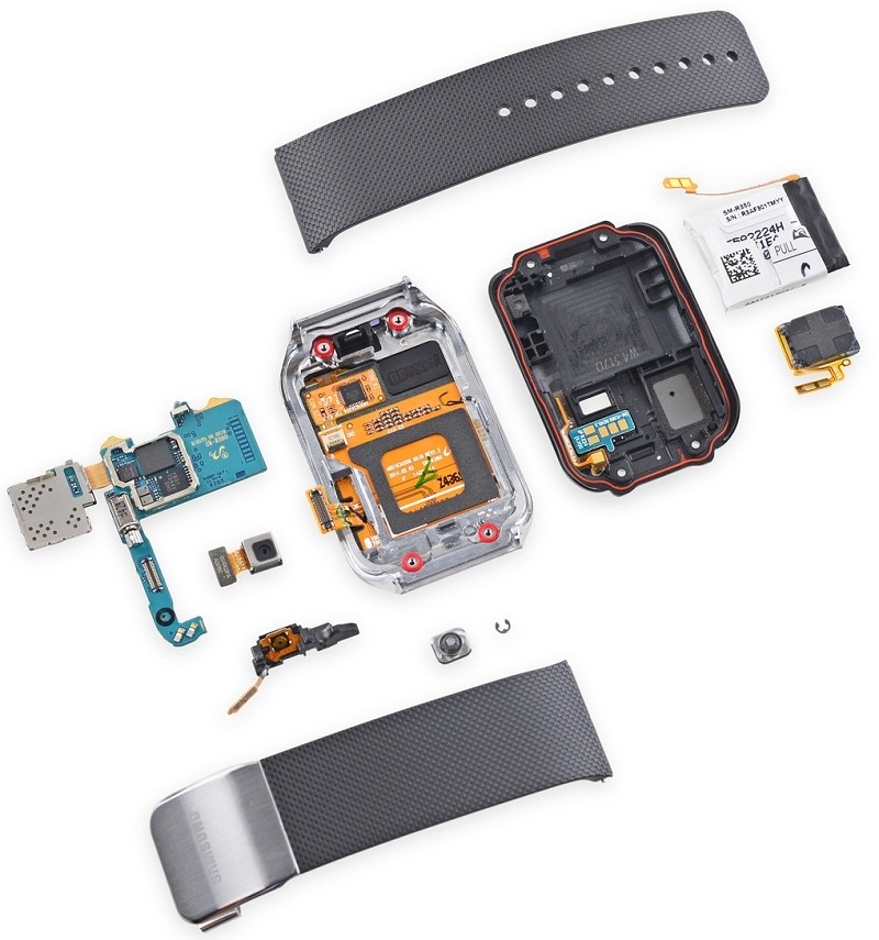 samsung gear teardown surprisingly repairable smartwatch samsung repairability gear 2