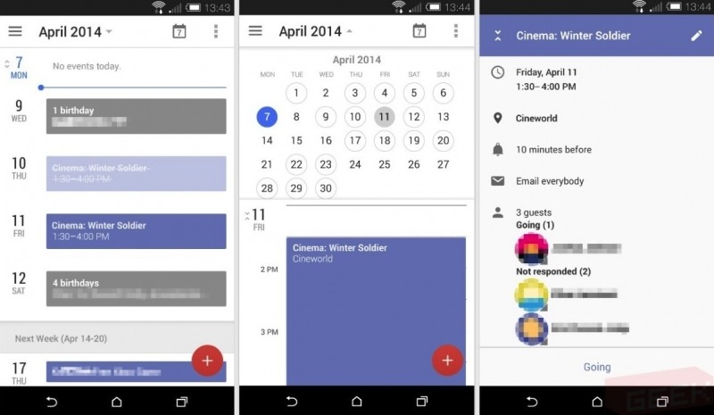 Take a look at the new UI and features for Google Calendar on Android