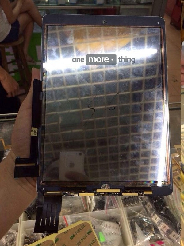 alleged ipad air front panel integrated display shown photos apple leaked tablet ipad air 2