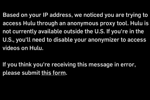 hulu vpn