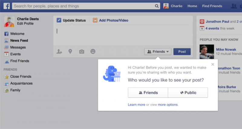 Facebook changes default privacy settings for new users to keep them from oversharing