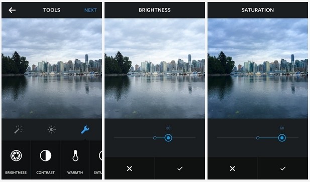 instagram adjustable filters effects 