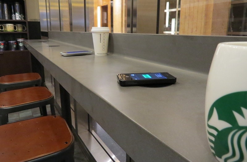 Starbucks announces nationwide rollout of Powermat wireless charging stations