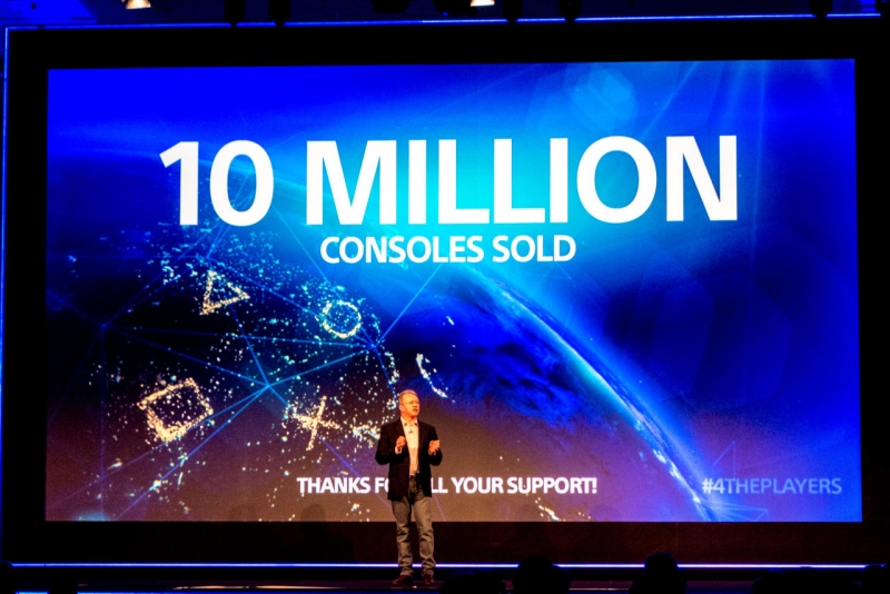 Sony has sold 10 million PlayStation 4 consoles worldwide