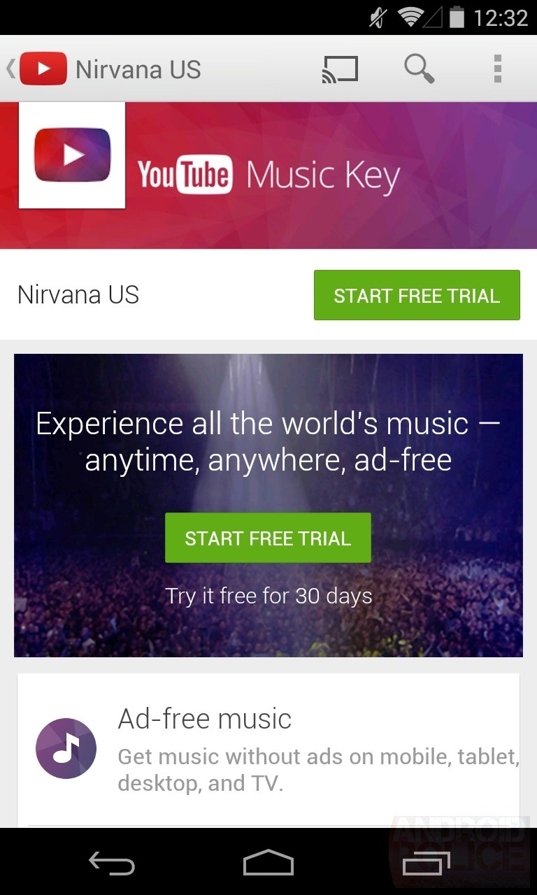 youtube music key google 