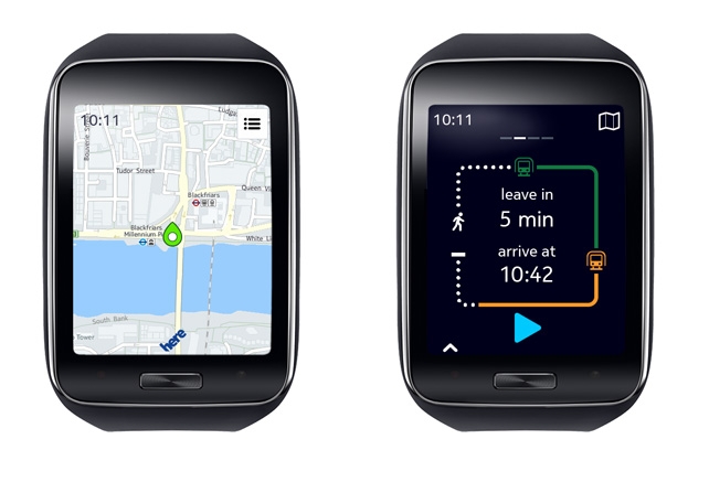 nokia samsung galaxy-brand tizen-powered galaxy android smartphone tizen app exclusive here maps gear s