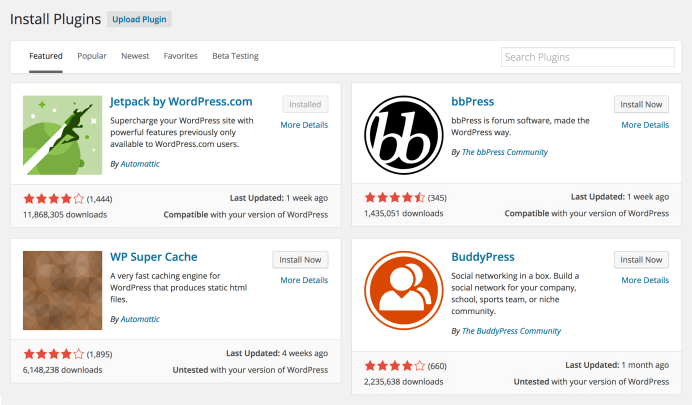 wordpress blog content management system cms