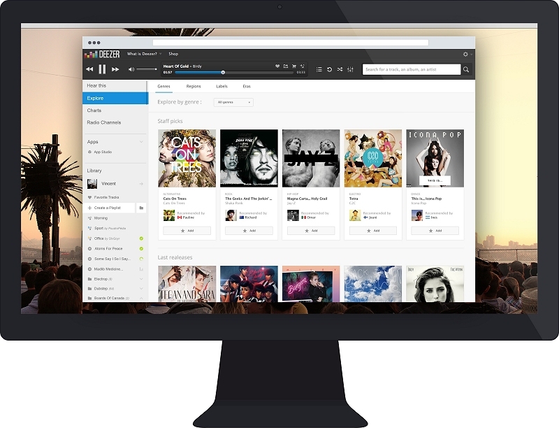 deezer elite spotify rhapsody streaming music tidal lossless