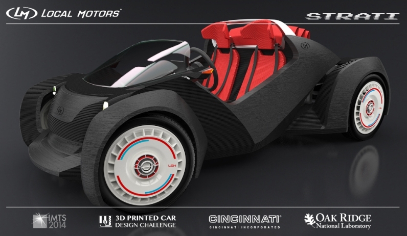 Local Motors unveils Strati, the world's first 3D-printed car