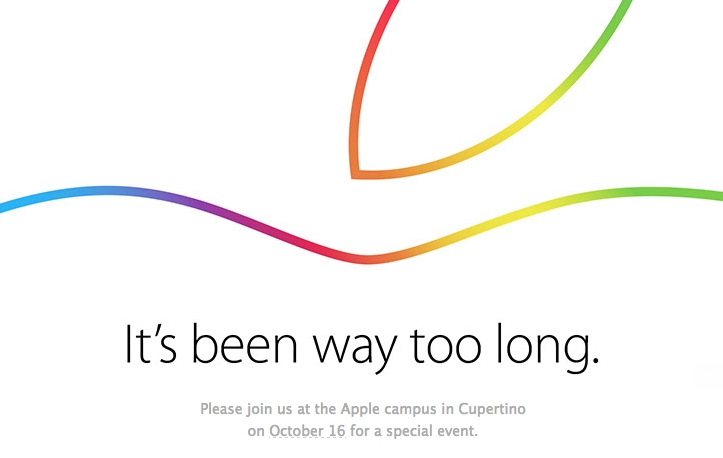 Apple sends out invites for October 16 media event, new iPads and Macs expected