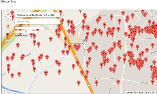 whisper privacy location tracking tracking secret the guardian user tracking anonymous app