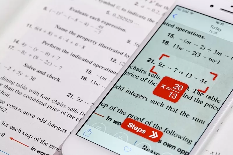 PhotoMath uses your smartphone's camera to solve math problems